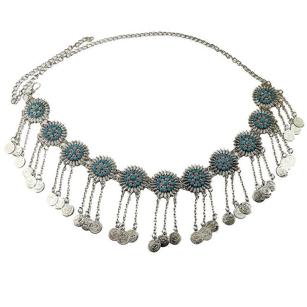 Ethnic tassel body chain