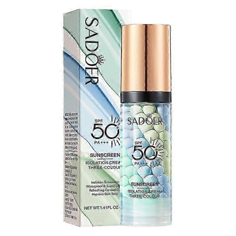 SADOER Three-Color Sunscreen, Isolation and Face Repair Cream with Concealer