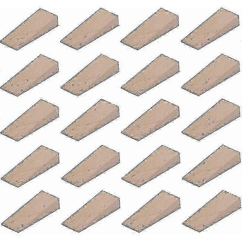 20x إسفين خشبي عالمي 55 مم × 20 مم × 6 مم