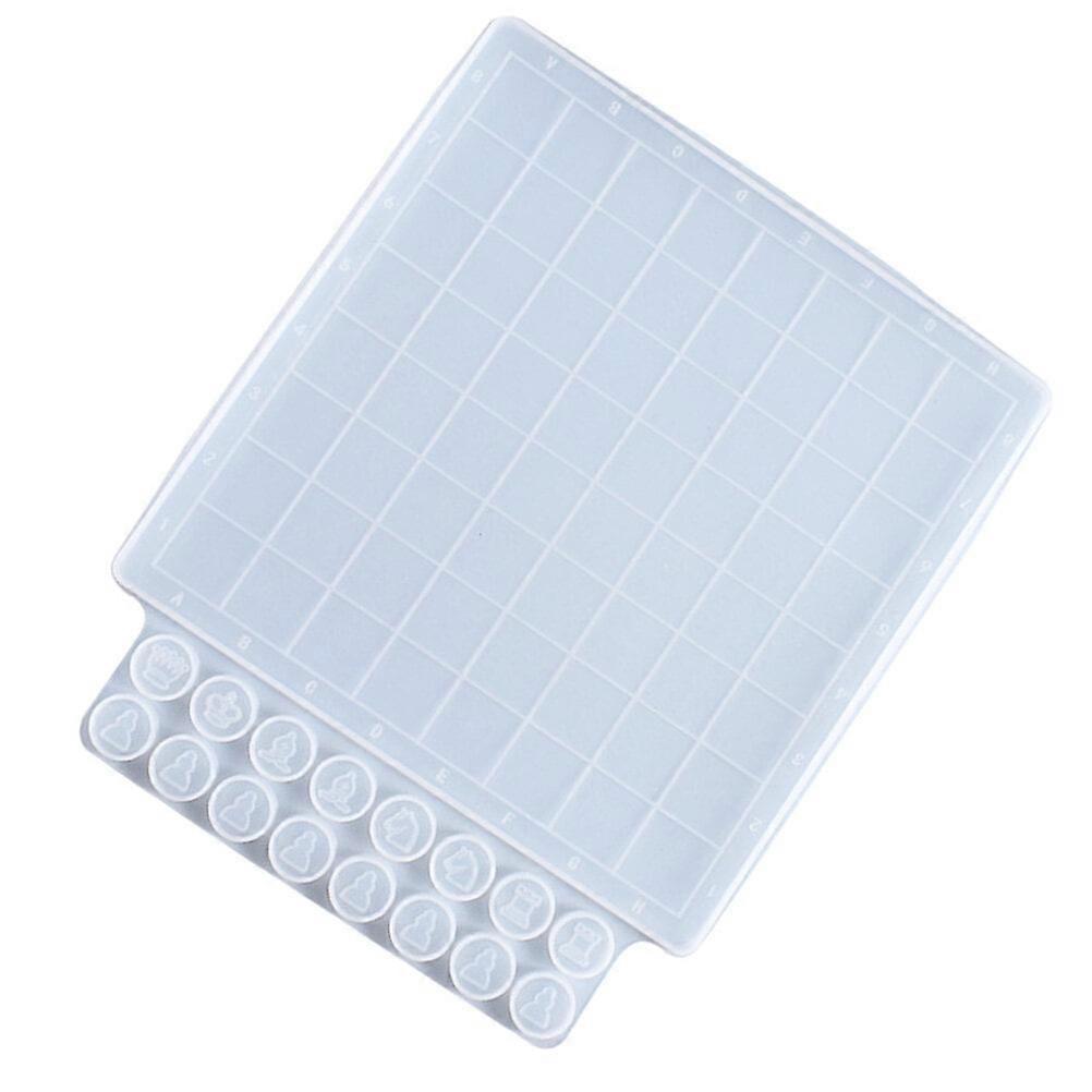 DIY Crystal Epoxy Resin Mold Chess Checkers Chess Pieces Epoxy Silicone Mold