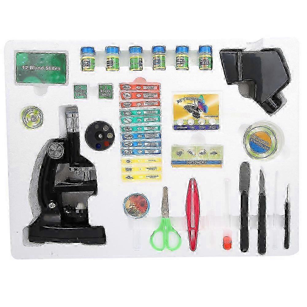 Children Student 1200X Zoom Biological Microscope with Projector PTL-1200