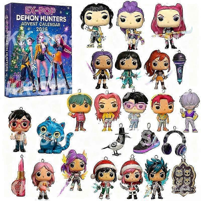 Χριστουγεννιάτικο Kpop Demon Hunting 24pc Advent Calendar για δώρα Halloween