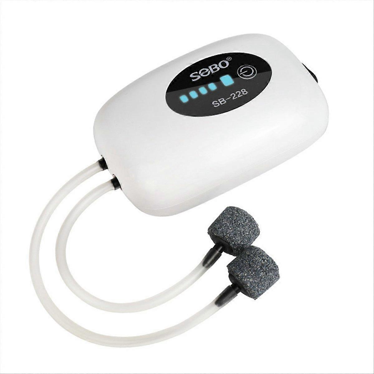 Rechargeable oxygen pump, portable oxygen pump