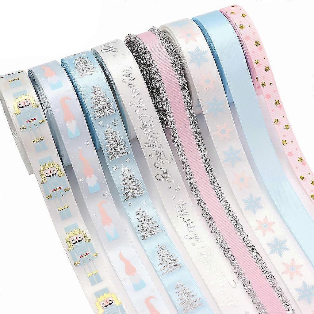 Christmas Ribbon Light Color Tender Macaron Color Ribbon Printed Grosgrain