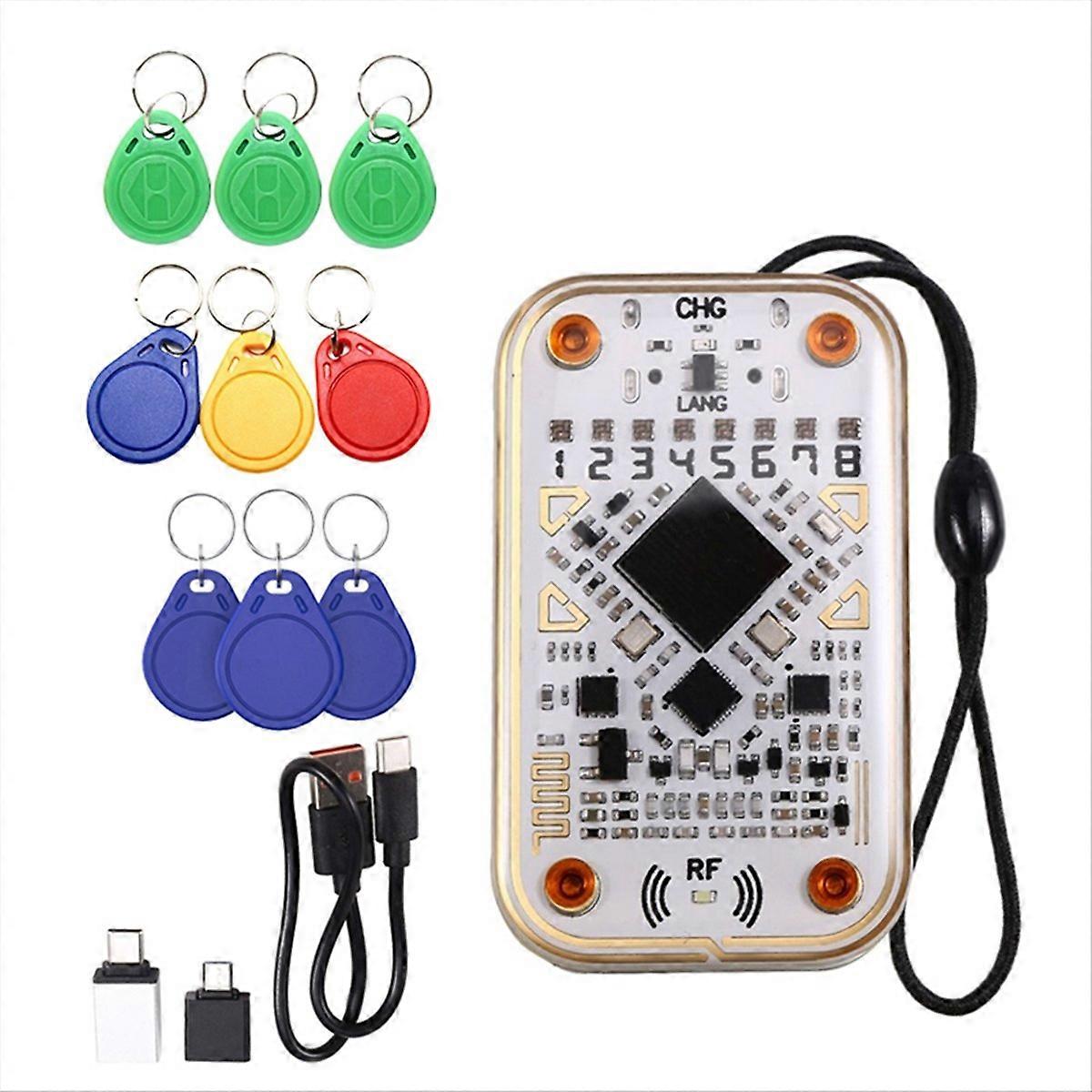 Chameleon Ultra RFID Smart Chip Reader+3XT5577/CUID/UID Keychain Smart Emulator IC ID Card Decode NF