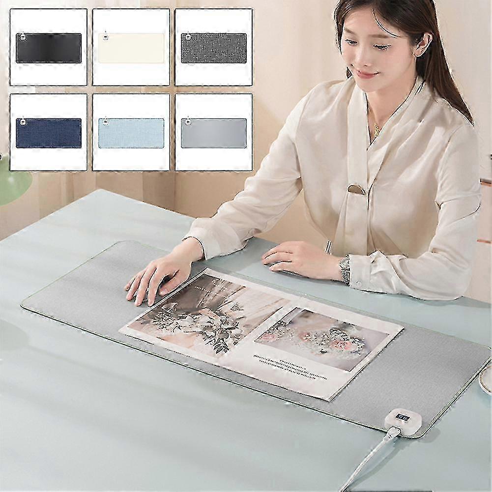 Heating Desk Pads For Mouse Non-slip Smoothly Surfaces Desk Mat For Office Desk Home 2025
