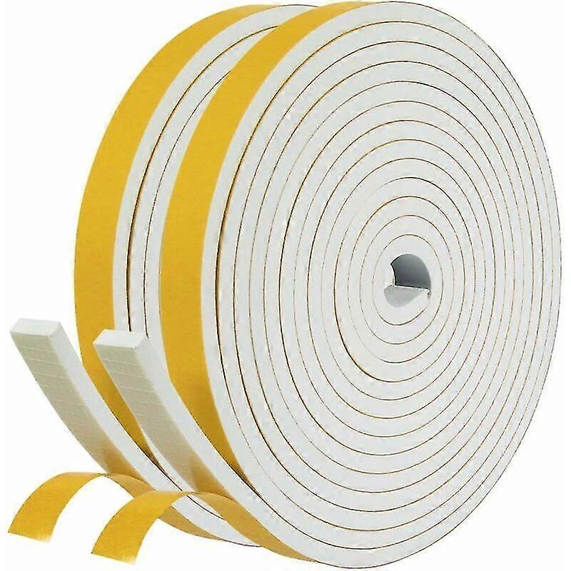 لاصق ختم باب مدخل النوافذ 2 رولز المطاط رغوة العزل ختم 12 مم × 6 مم × 4 م يندبروف السد صدمات Proctection مقبض الجدار Multipur