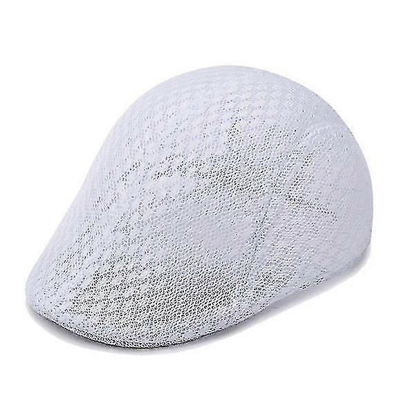 Classic Summer Breathable Mesh Cap Newsboy Hat Cabbie Flat Cap