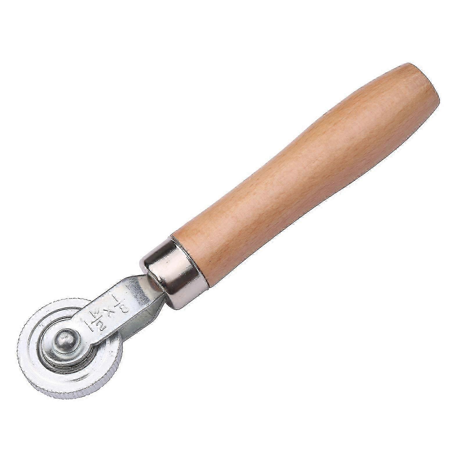 Tire Flat Roller Smooth Rolling Stable Wood Handle Tire Patch Roller for Workshop