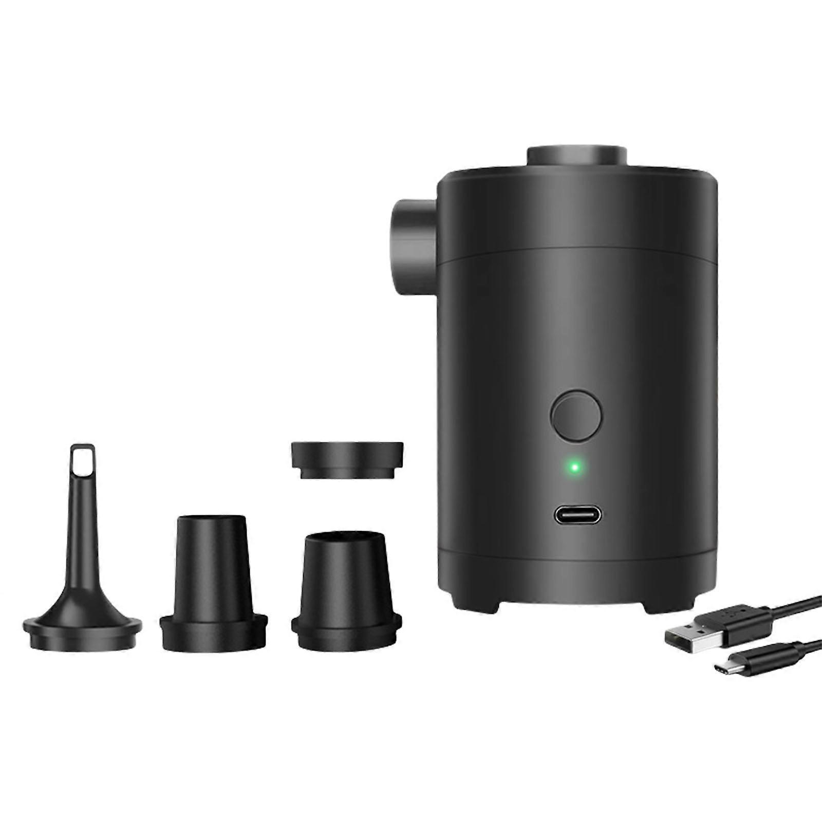 Quickly Flows Portables Inflator With 4 Nozzles Rapid Charging Cordless Air Pumps for Outdoor Lover Multicolor