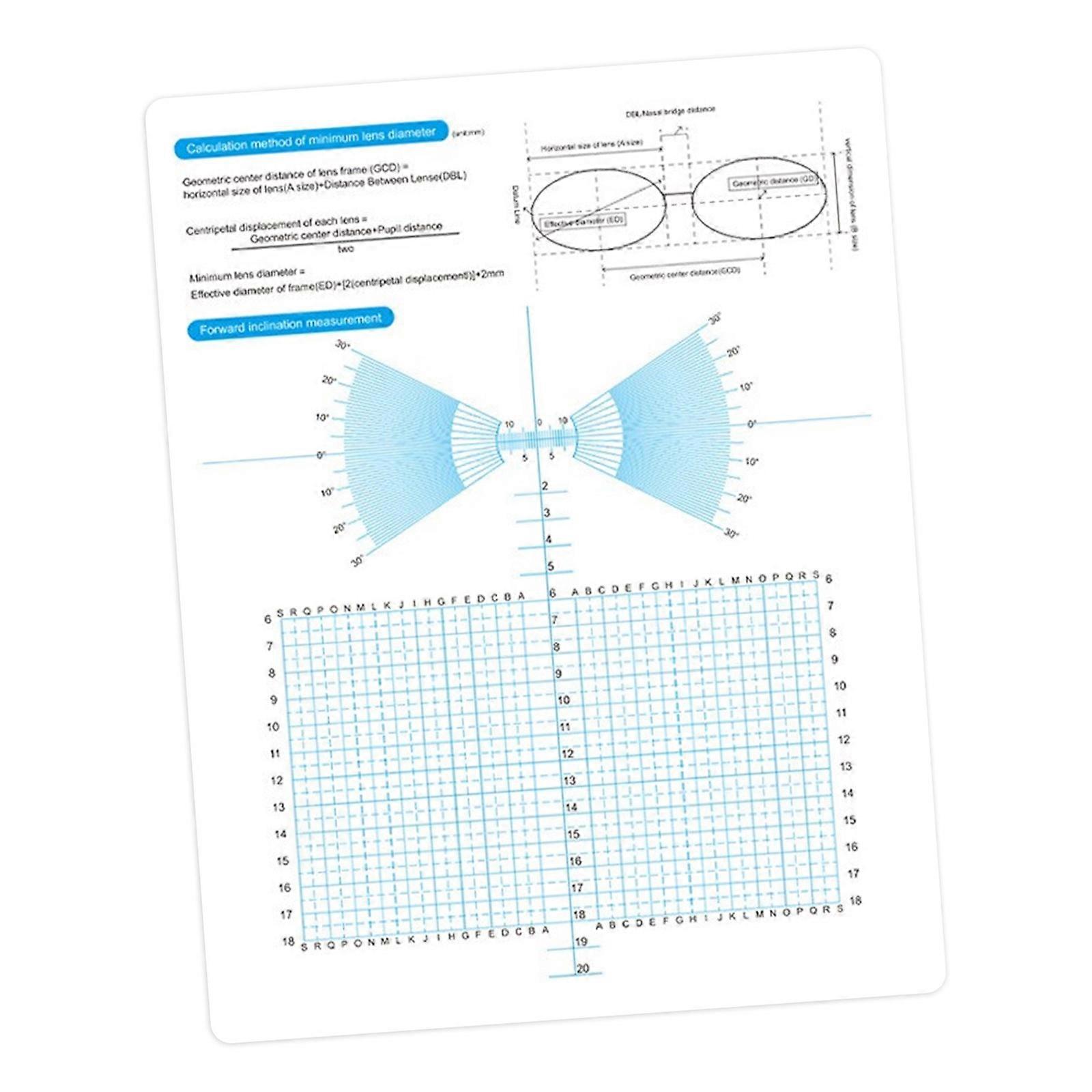 PVC Eyeglass Alignment Tool Adjustable Repair Panel For All Frame Types Multicolor