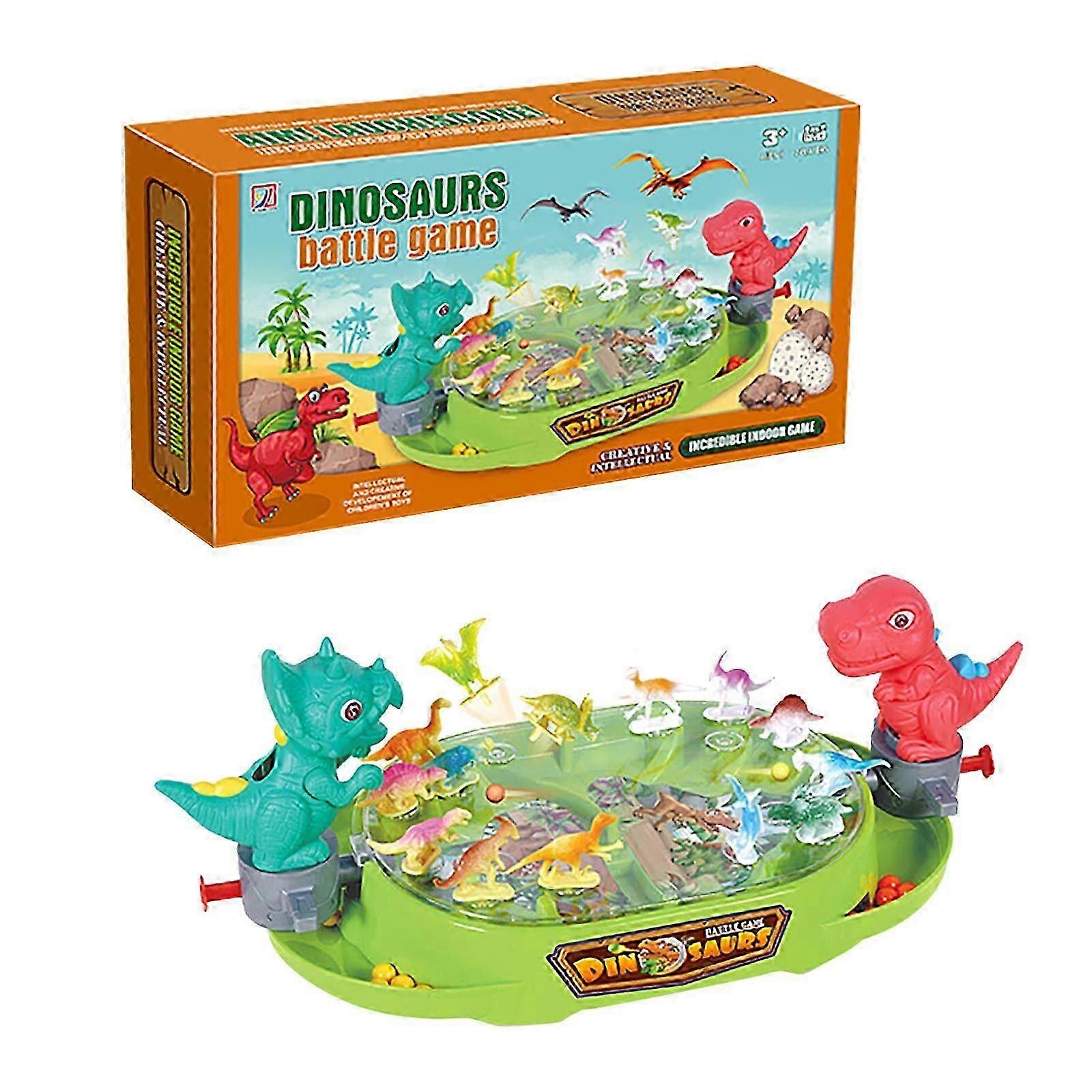 Children's Dinosaur Pinball Game Table Games Brainstorming Two Person Interactive Ejection Ball Racing Table Games Toys