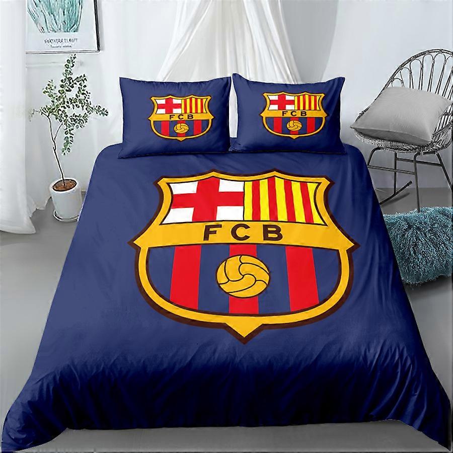 Real Madrid football pattern bedding set, pillowcase set, 3 pieces