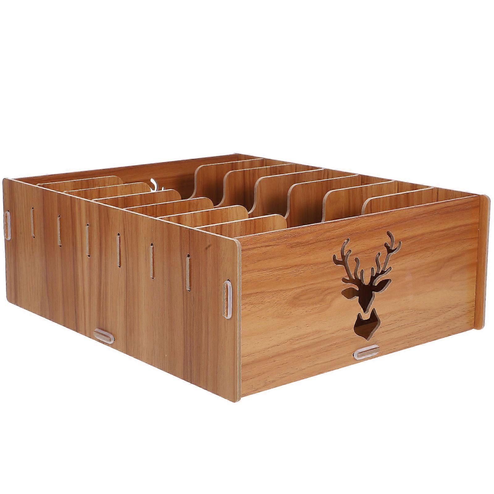 File Storage Shelf Desktop Storage Organizer for Receipt Sorting