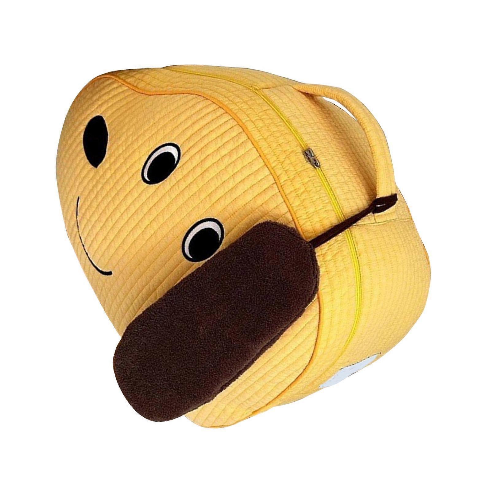 dagis förvaringsväska lätt rymlig bomullstyg väska barn sängkläder förvaringsväska diverse väska resväska gåva gul