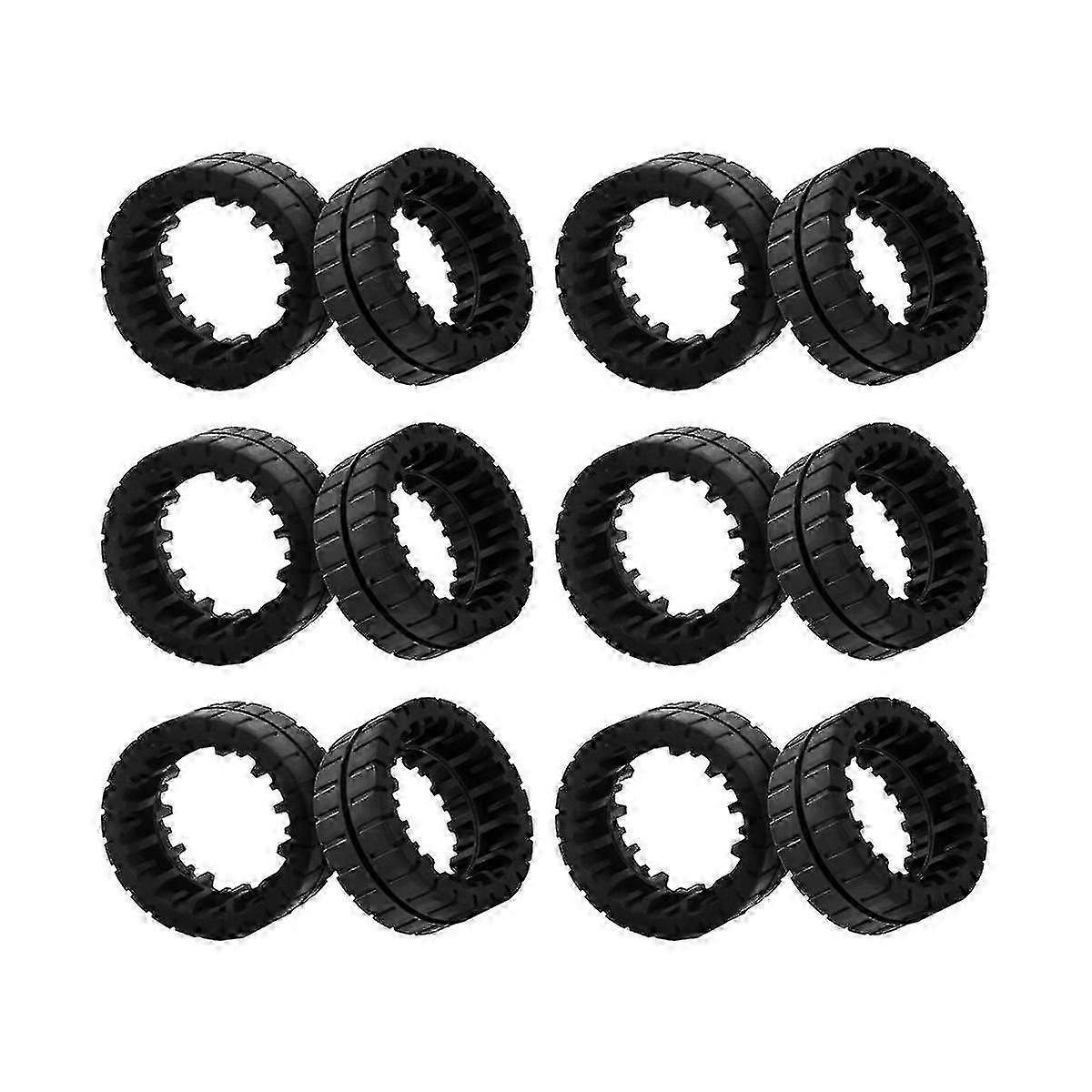 12pcs Antislip Replacement Wheels Tires For Jet M6 Ultimate Connection Robot Part