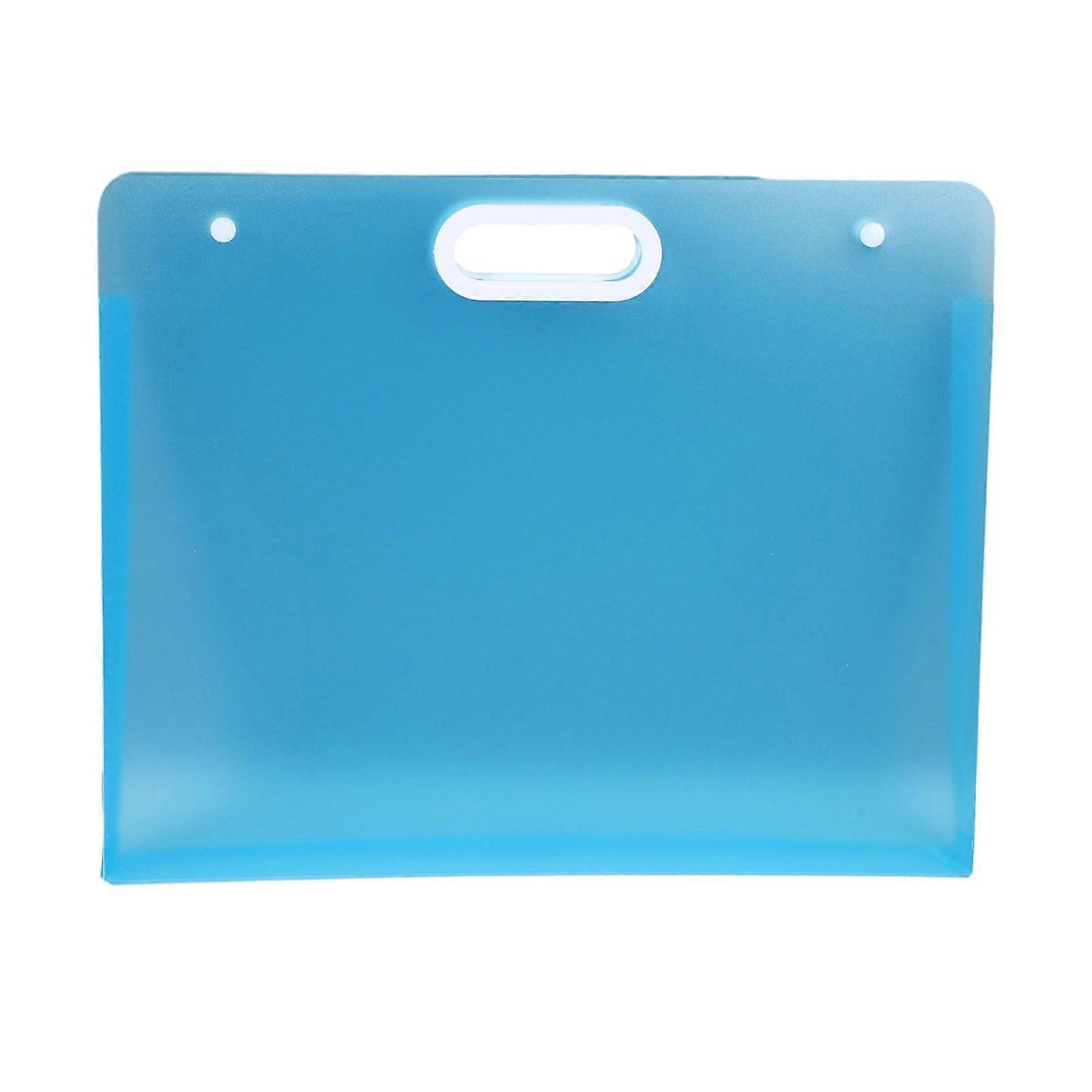 Art Portfolio Folder 17x13inch/13x11inch Plastic Artwork Storage Case with Handle for A3 A4 Drawing Sketch Photography Poster