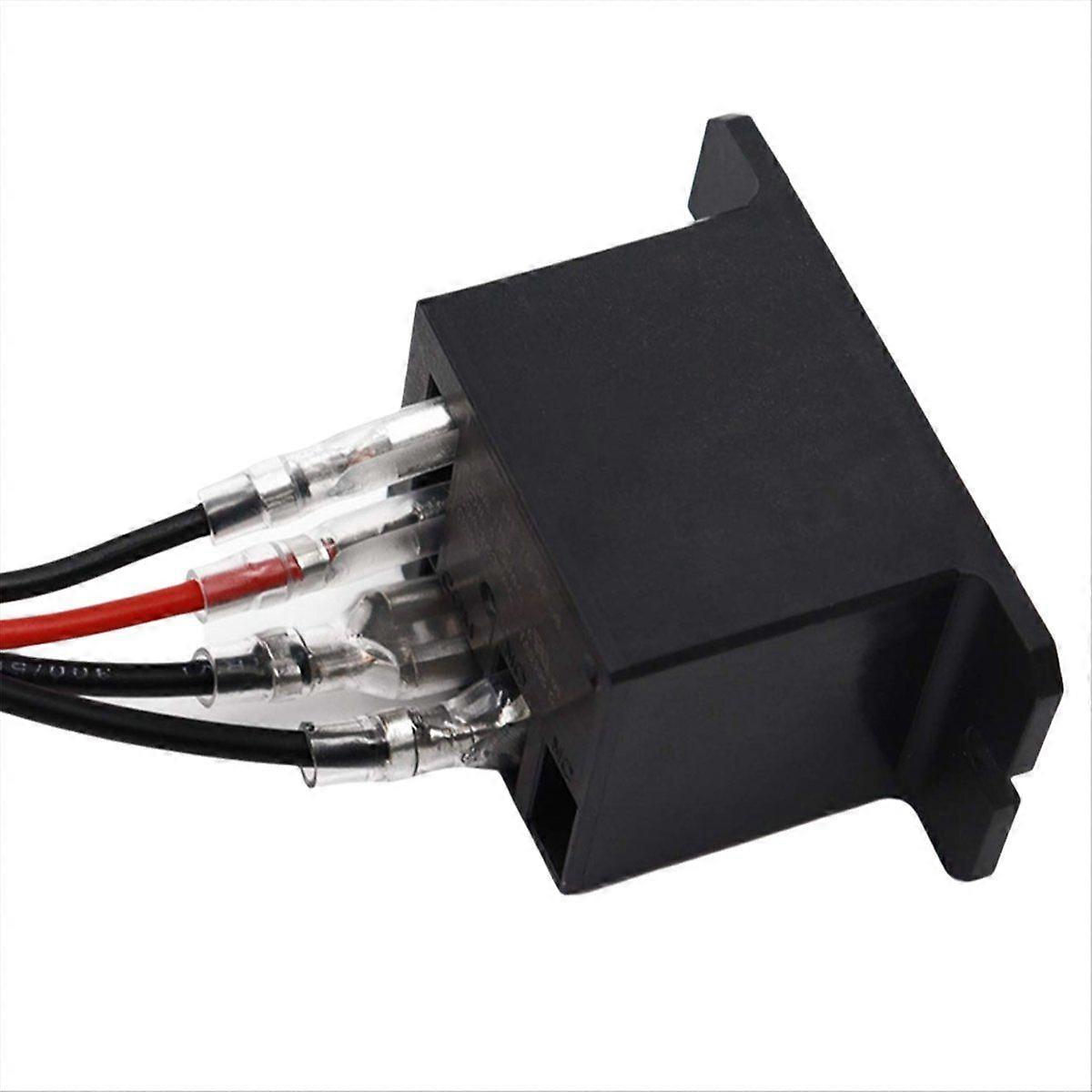 2PCS Power Relay SPST Coil with 8 Quick Connect Terminals Wires DC24V