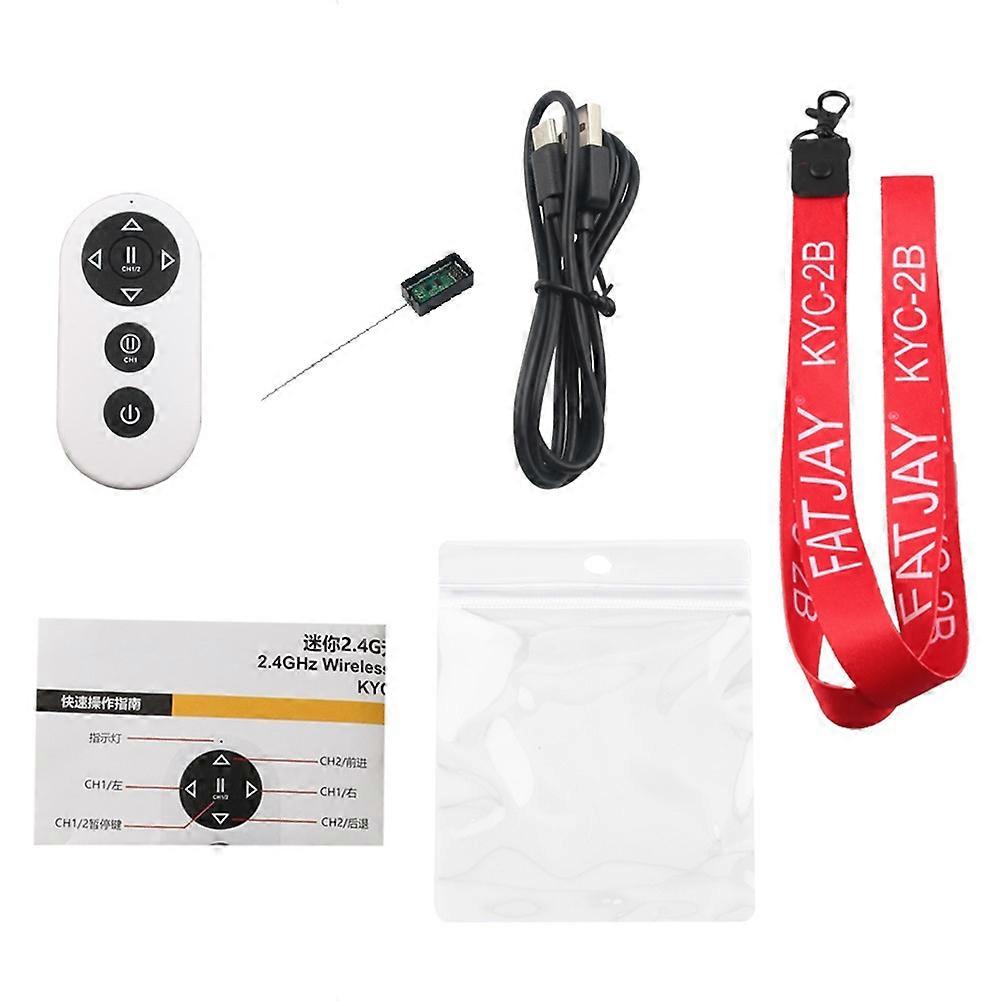 2.4G Wireless Remote Control with Waterproof Receiver 4-CH Mini Wireless Remote Controlfor for Rc C