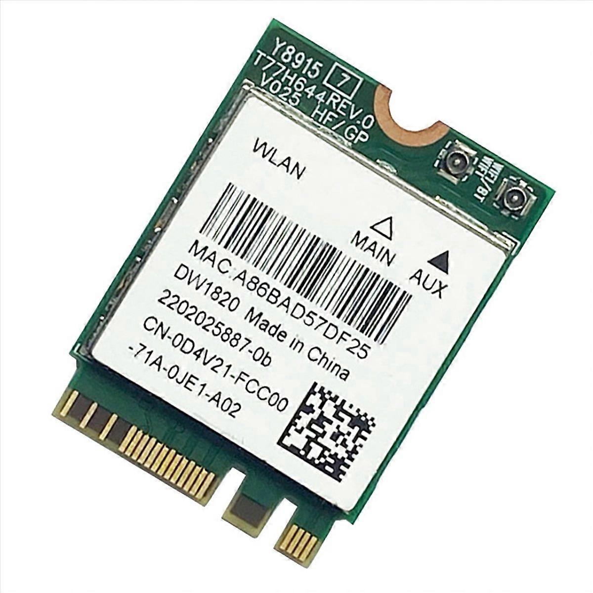 10X DW1820 QCNFA344A Wireless Network Card 2.4G+5G Dual-Band Gigabit Bluetooth 4.1 NGFF Network Card