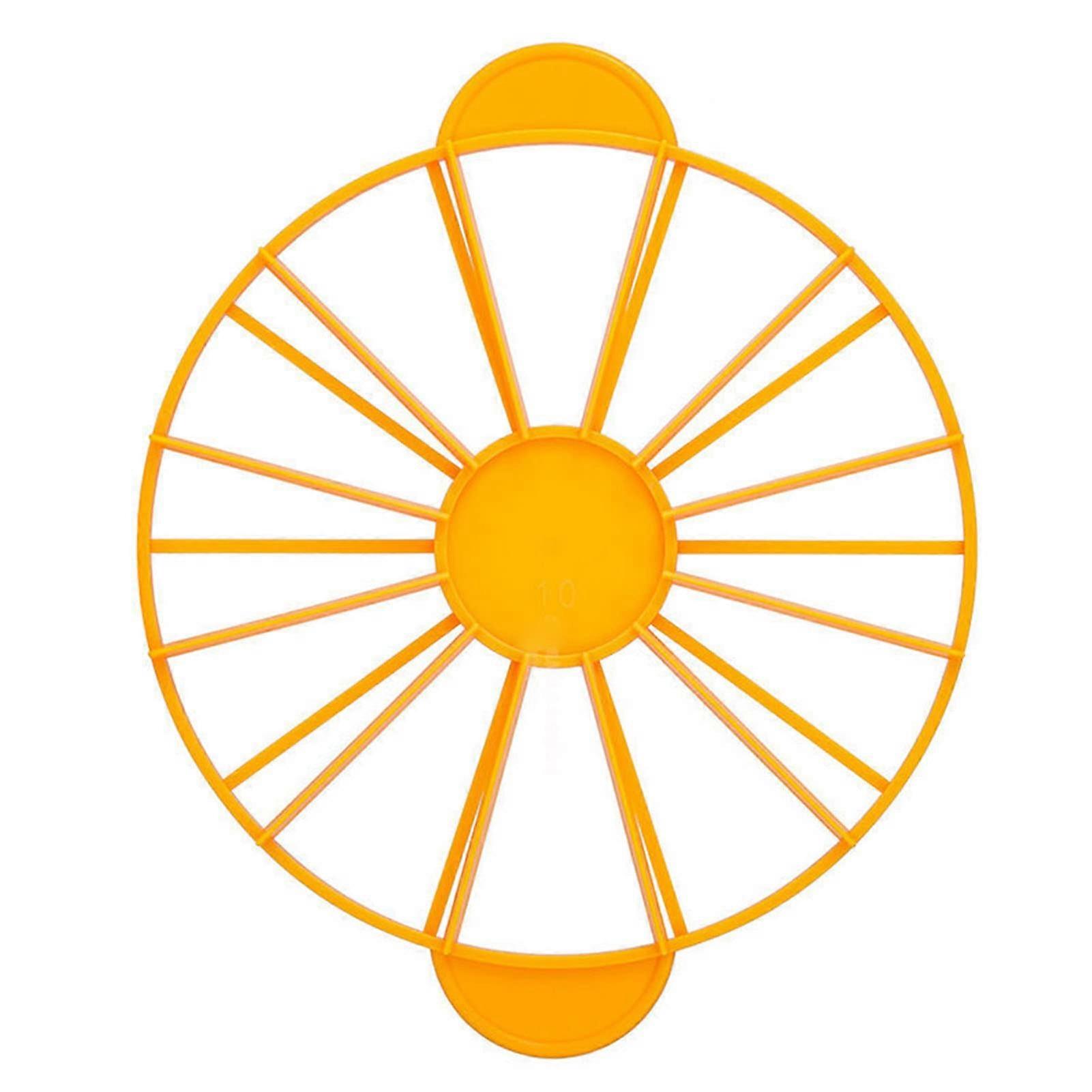 Cake Portion Marker and Bread Divider, Food Grade Round Cutter for 10/12 Slices, Yellow 126g