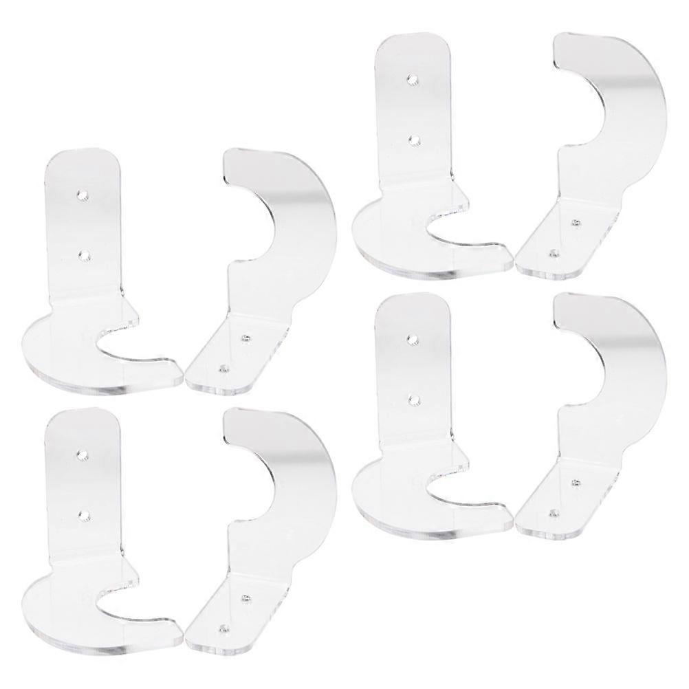 Acrylic Baseball Bat Display Holder for 4Pairs Wall Mount Bat Stand