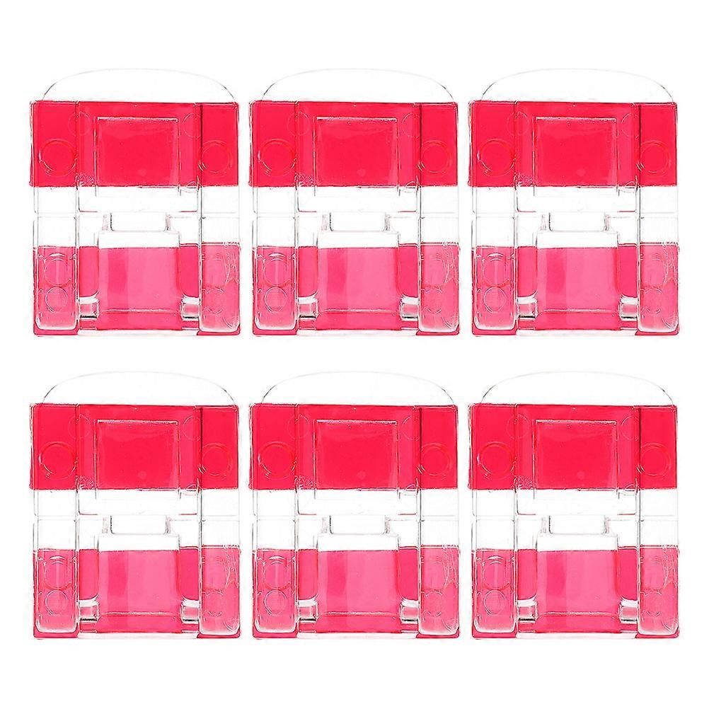 Locking Hasp Cabinet Locks Acrylic Clear Mini Hasp Latch Securing Pet Doors Storage Boxes 6Pcs