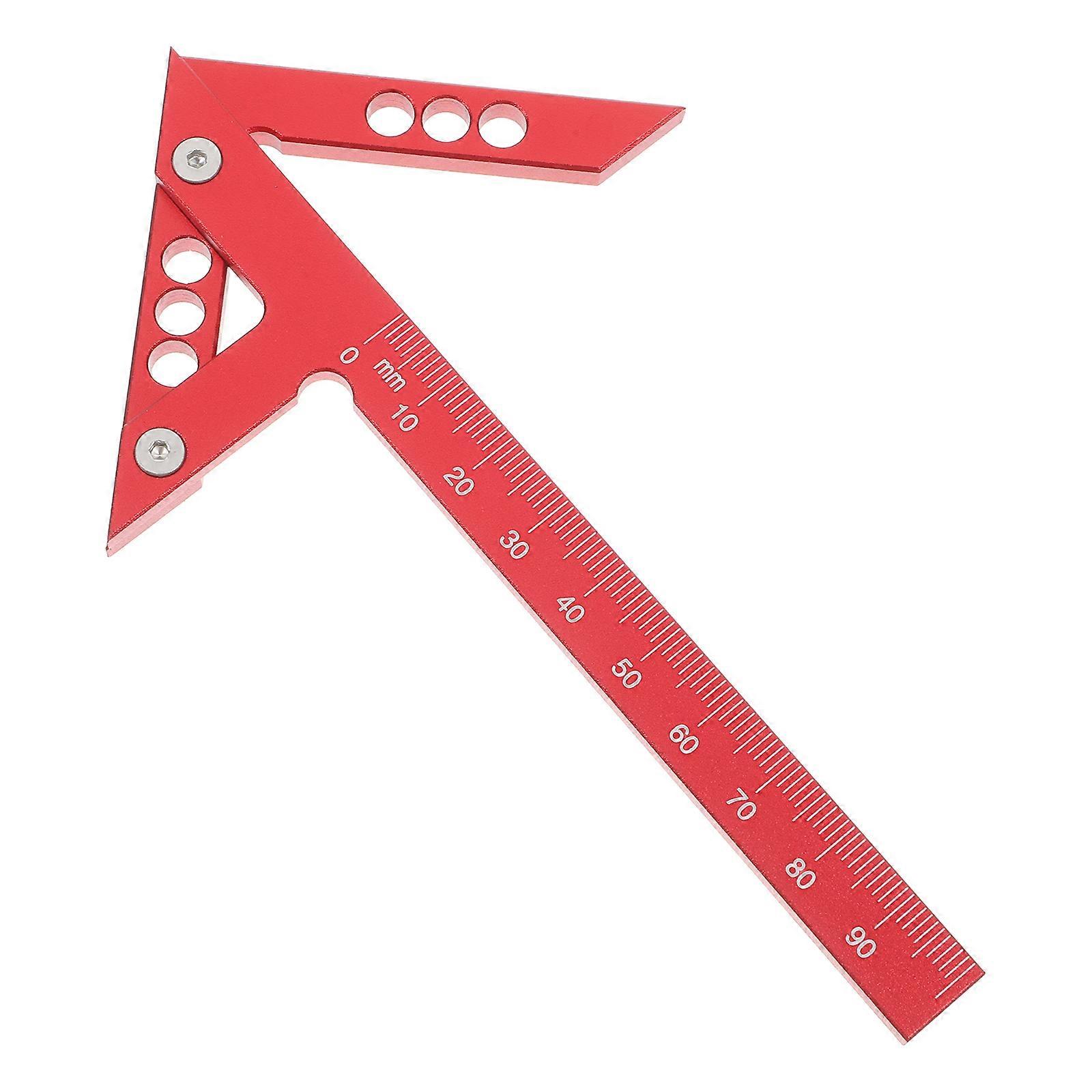Marking Tool Center Precision Layout Measuring Device Red Aluminum Alloy Find Center Line 1Set