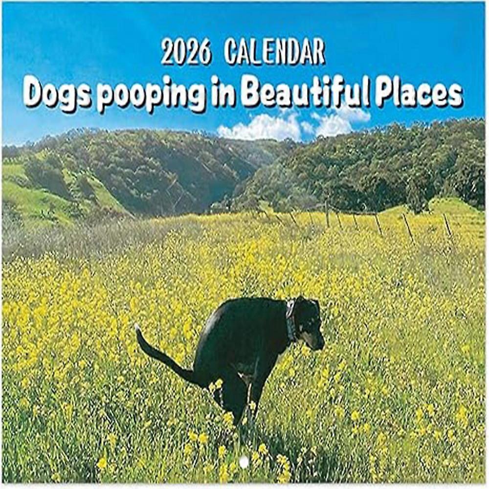 A Calendar with Important Annotations and Interesting Gift Space, Suitable for Convenient Home Decoration for Dog Lovers