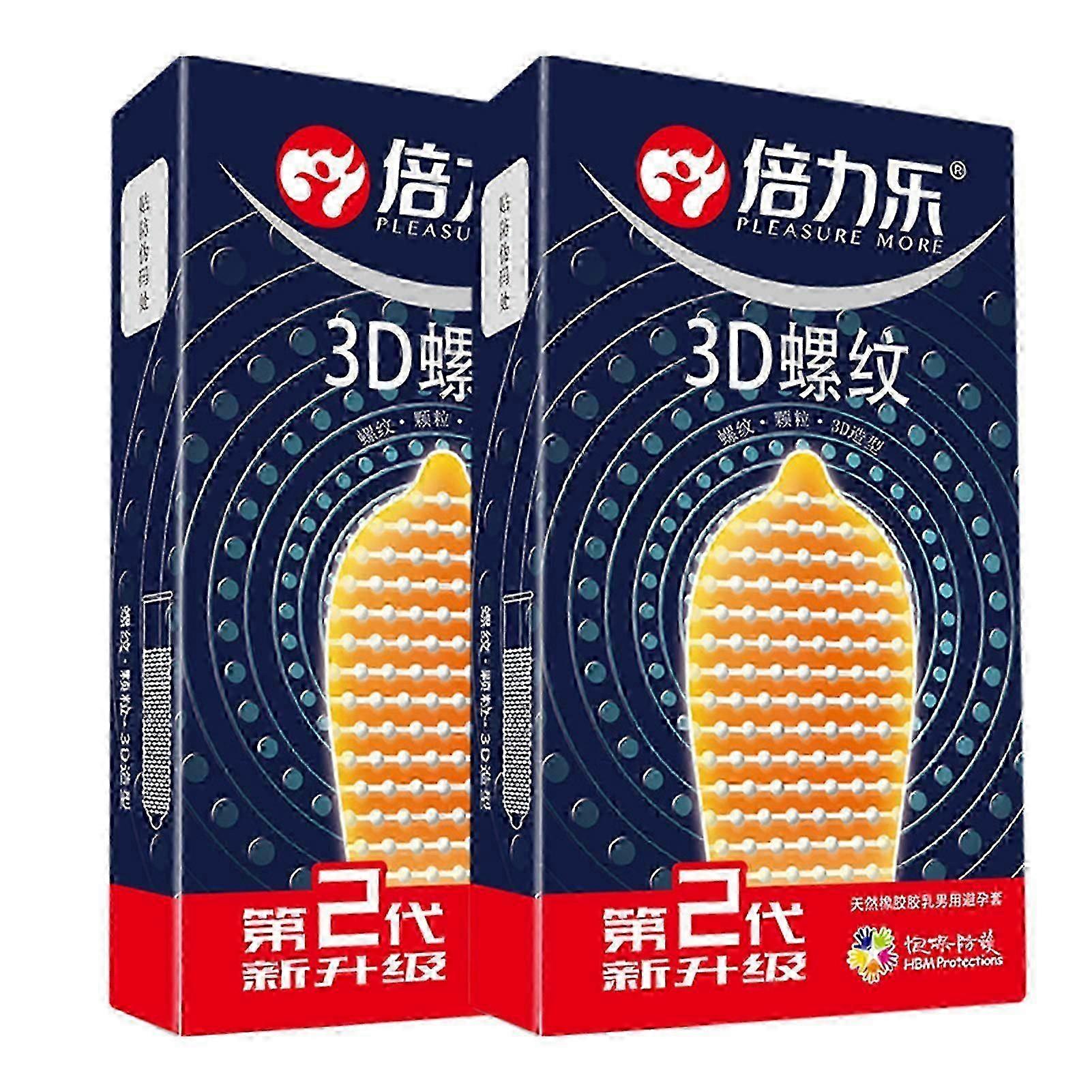 10pcs Natural G-spot Stimulation Condoms Sensitive Large Particle Real Feel_w