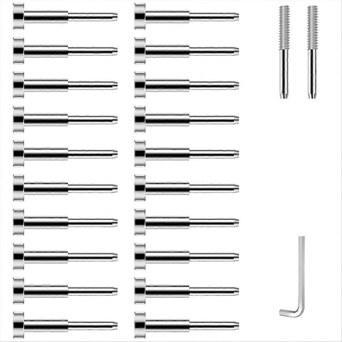 20Pack Cable Railing Kit for 1/8In Wire Rope