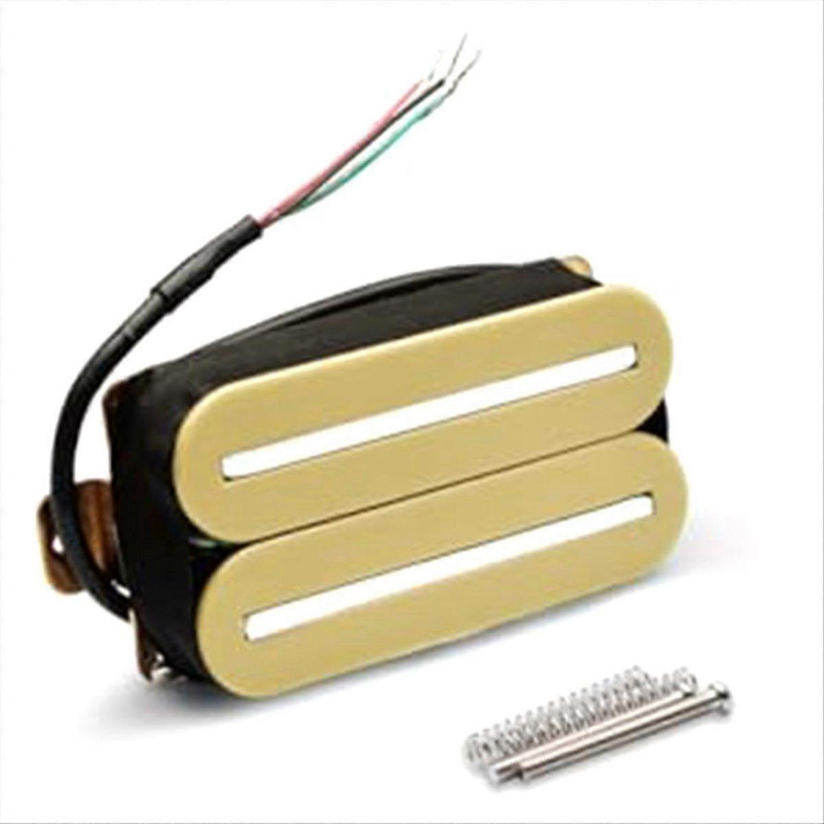 High Output Neck Pickup Dual    Rail Humbucker Pickups Yellow