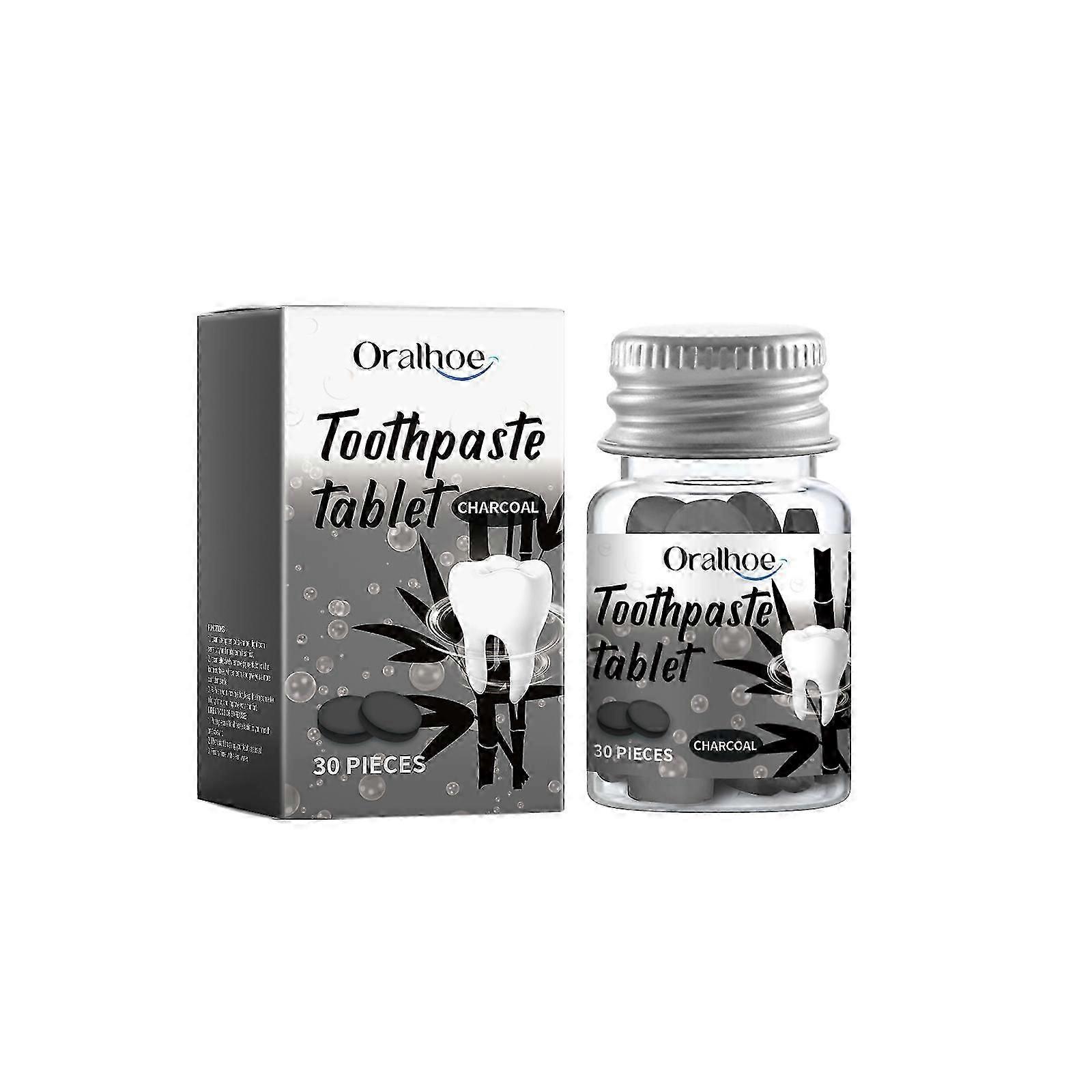 Solid Toothpaste Tablets - Deep Cleaning, Enamel Strengthening, Portable & Refreshing, 30 Pieces