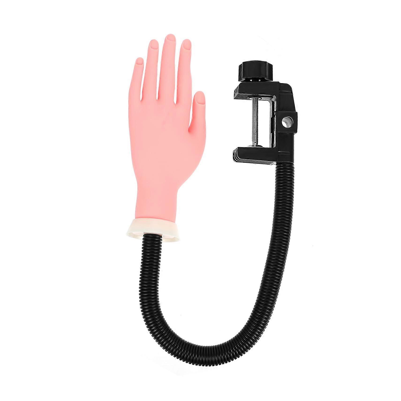 Practice Nail Hand with Realistic Design, Adjustable Model for Manicure Training and Nail Art