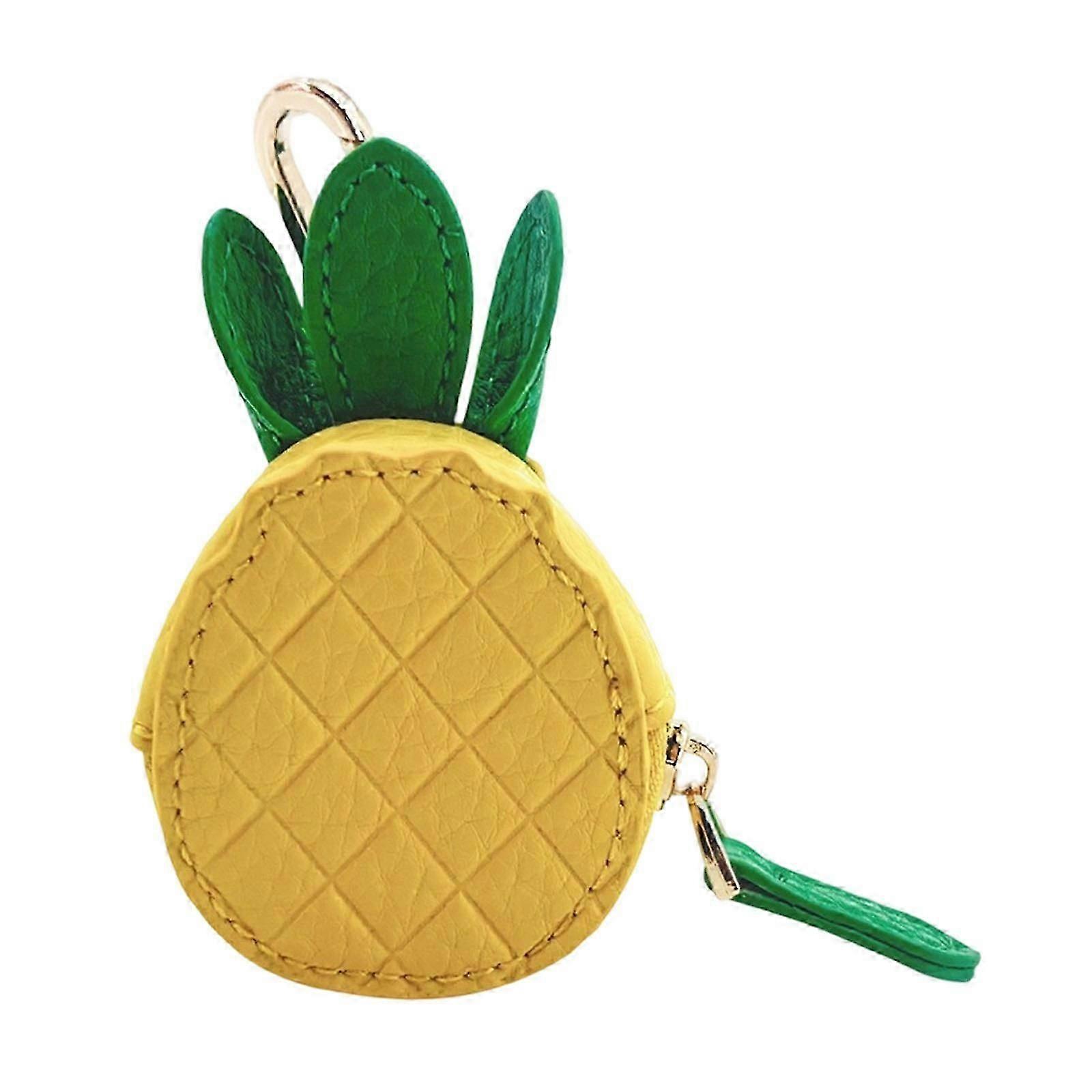 Playful Coin Purse Keychain Fruit Theme Offering Both Functionality Party Key Holder for Youthful Adults and Students Multicolor
