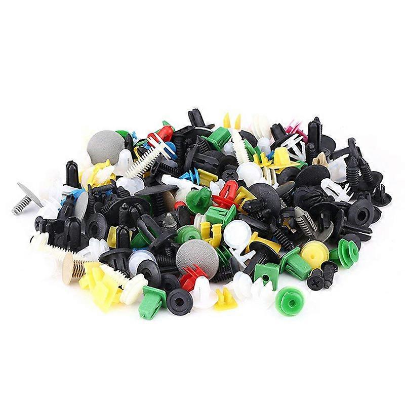 100pcs/set Universal Mixed Auto Car Various Plastic Rivet Fastener Door Push Pin