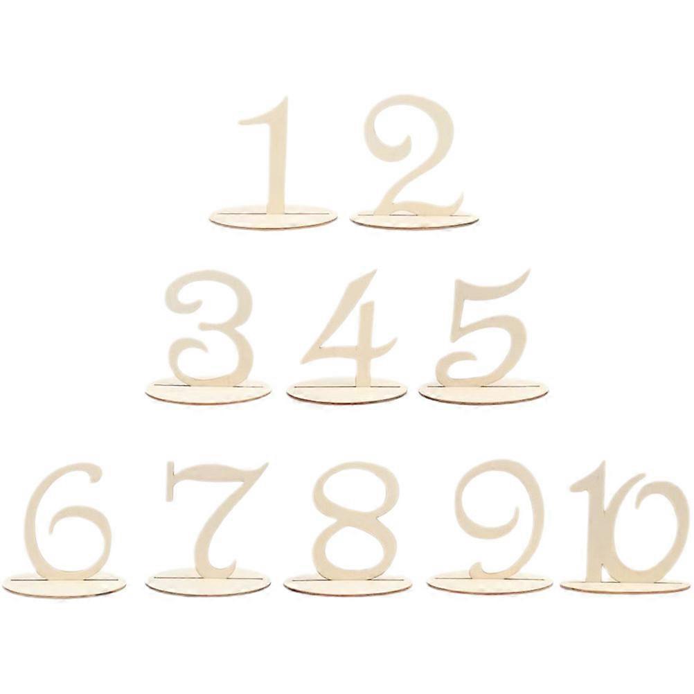 40 Pcs Reusable Reserved Signs Wood Table Number Markers For Wedding Anniversary Birthday Party Events Practical Functionality