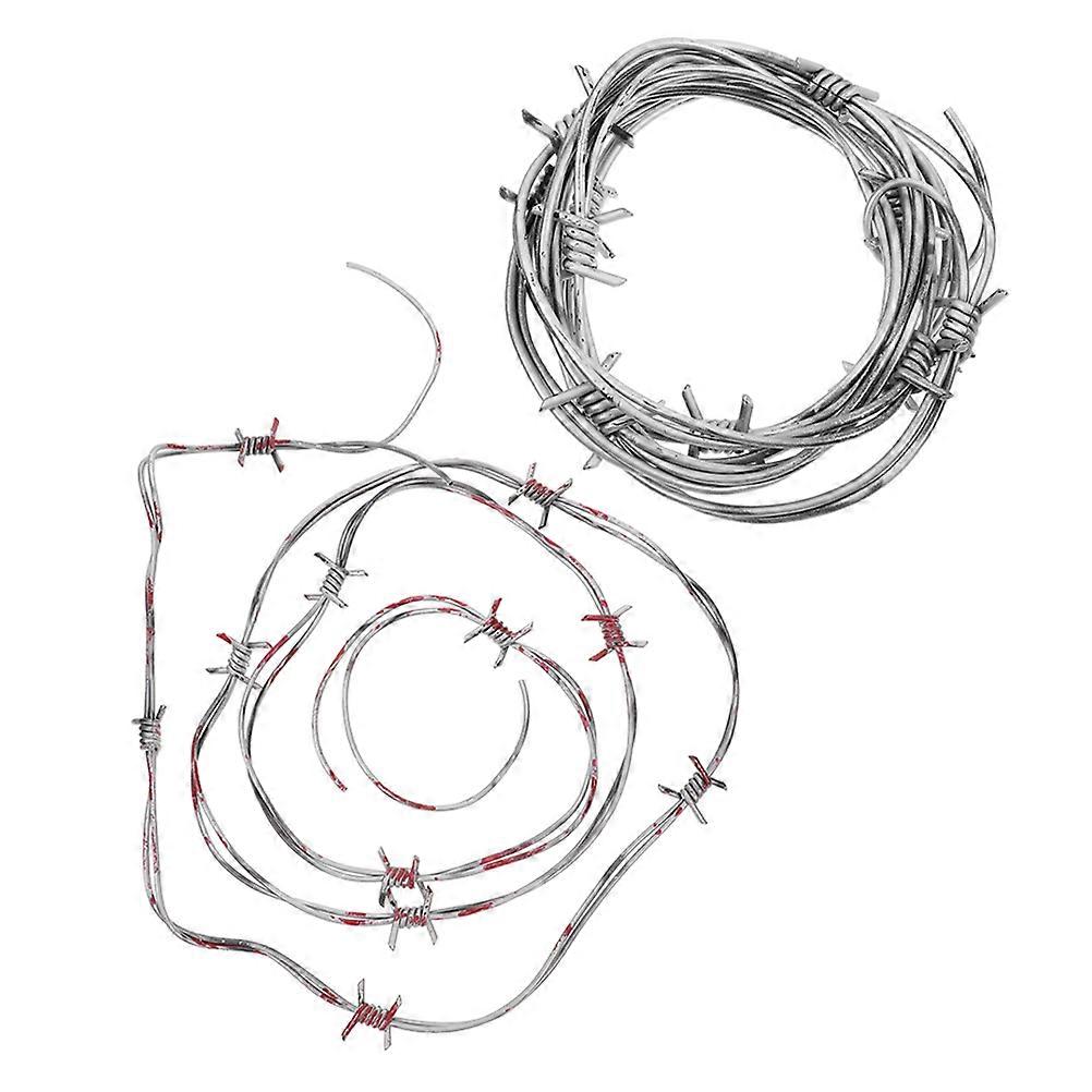 Halloween Barbed Wire Plastic Gothic Chain for Prank Toys 2Pcs