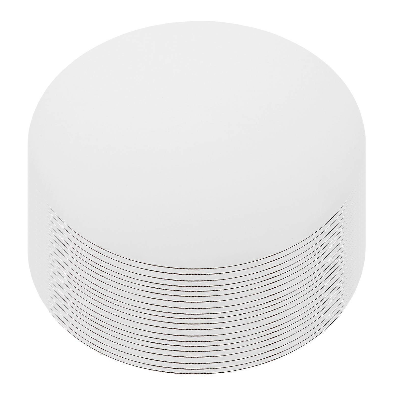 White Cake Board Round for Display 25Pcs Sturdy Corrugated Cake Bases
