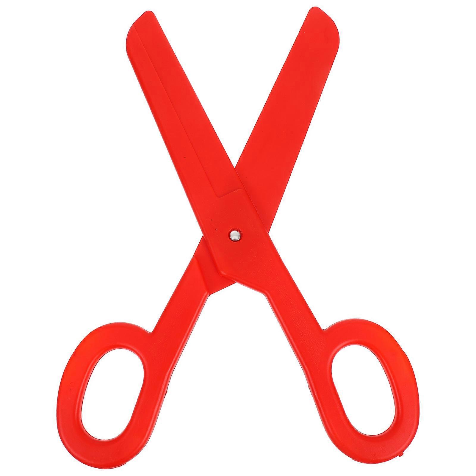 Large Clown Scissors Costume Prop for Cosplay Red Plastic