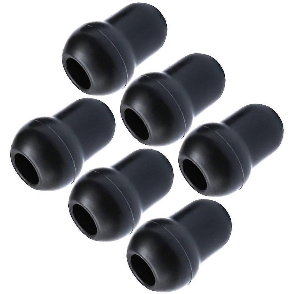 Silicone Earbud Replacement Ear Tips for Use 12Pcs Black