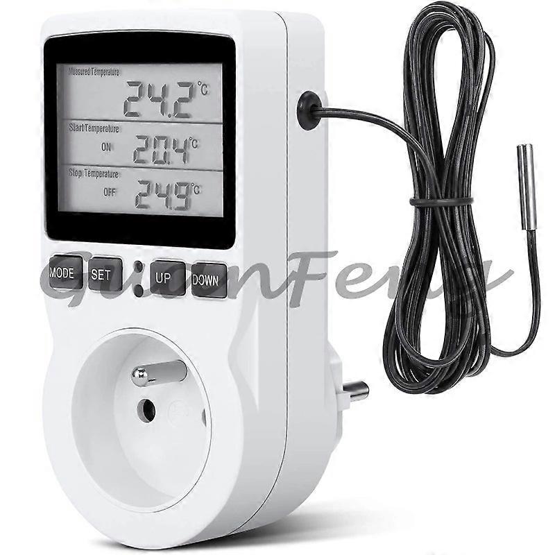 16A Digital Timer Socket With Temperature Controller FR/EU/US/AU/UK Thermostat Socket Heating and Cooling Temperature Controller