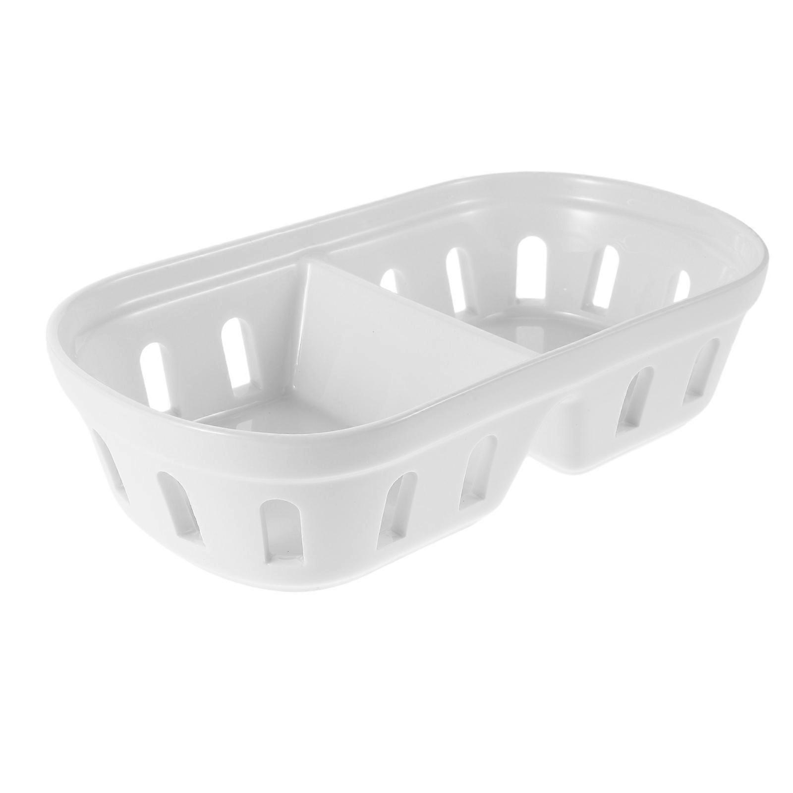 Ceramic Fruit Basket for Kitchen Organizer with Large Capacity