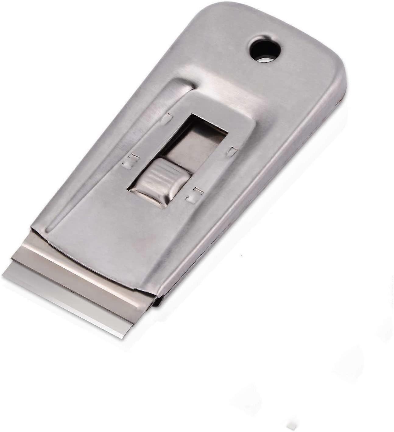 Metal scraper, glass scraper glass ceramic plate scraper for removing labels, glue, decal stickers etc.-12667