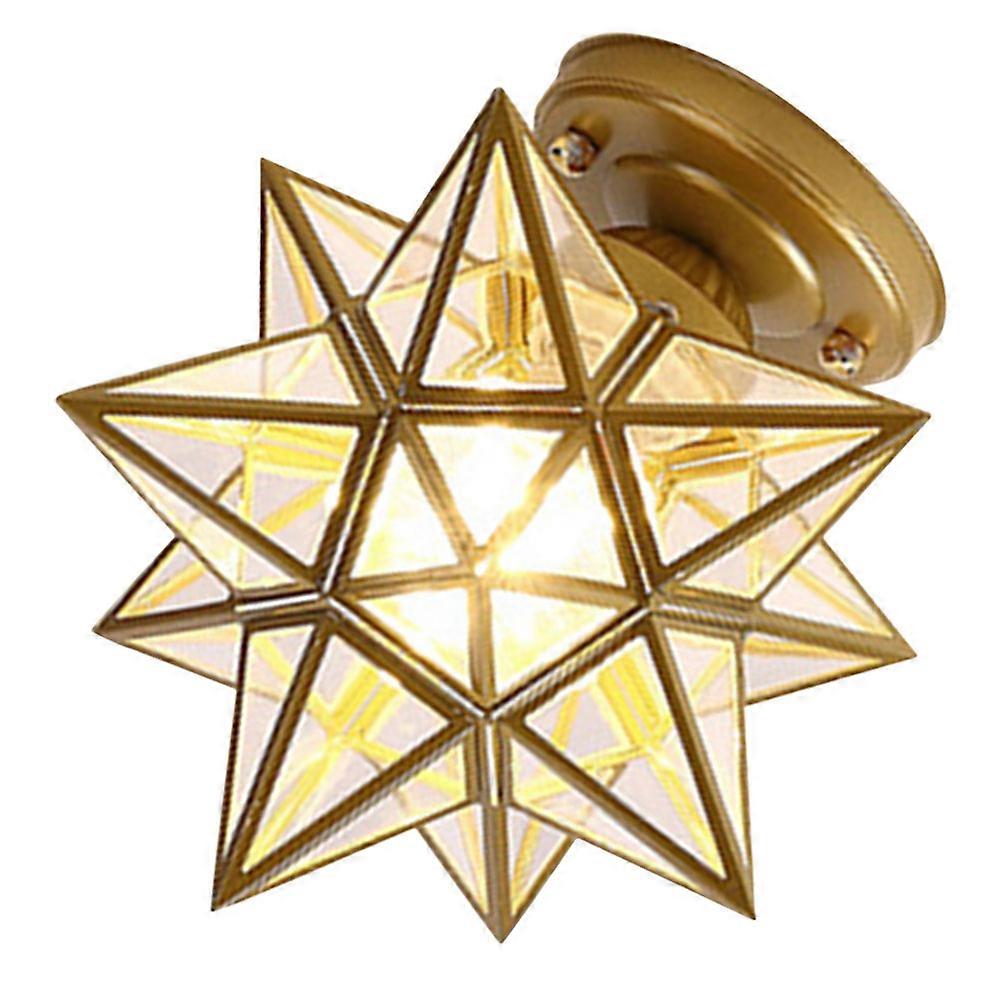 Golden Star Appearance Ceiling Lamp for Home Use Decorative