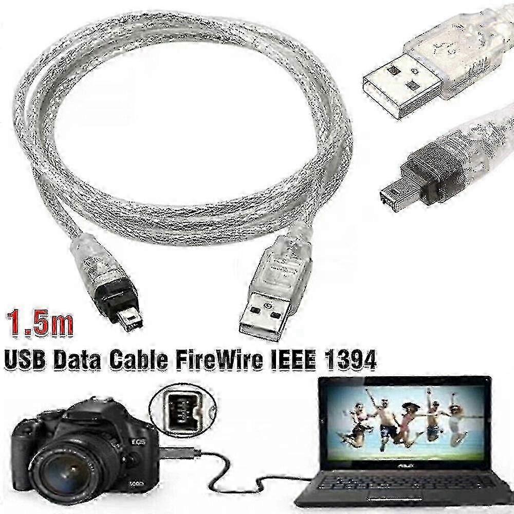 Câble pour caméscope HDV Mini DV vers PC avec interface IEEE 1394 et USB