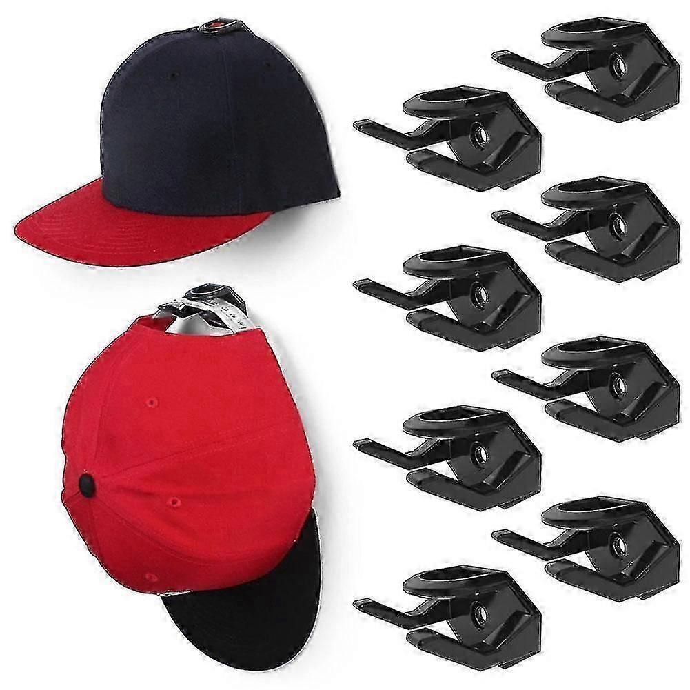 8pcs Adhesive Hat Holder For Baseball Caps Cap Hook Wall Mount Hat Rack Hangers