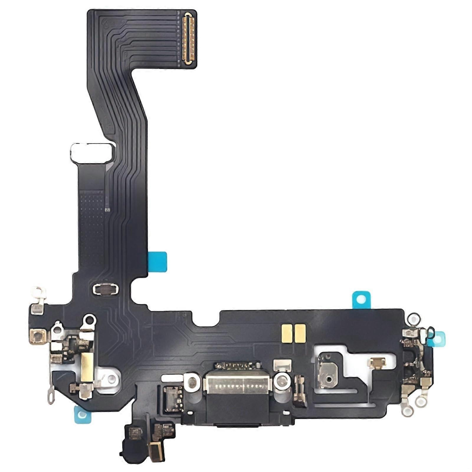 Charging Port Flex Cable  Dock Connector, Black USB Replacement for iPhone 12 and 12 Pro