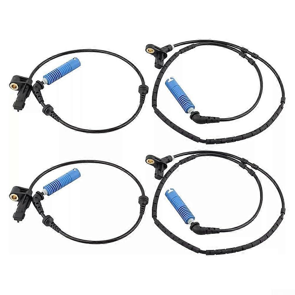 4PCS ABS Wheel Speed Sensor Set for BMW E46 and Z4 20012006 Front and Rear OEM Fit