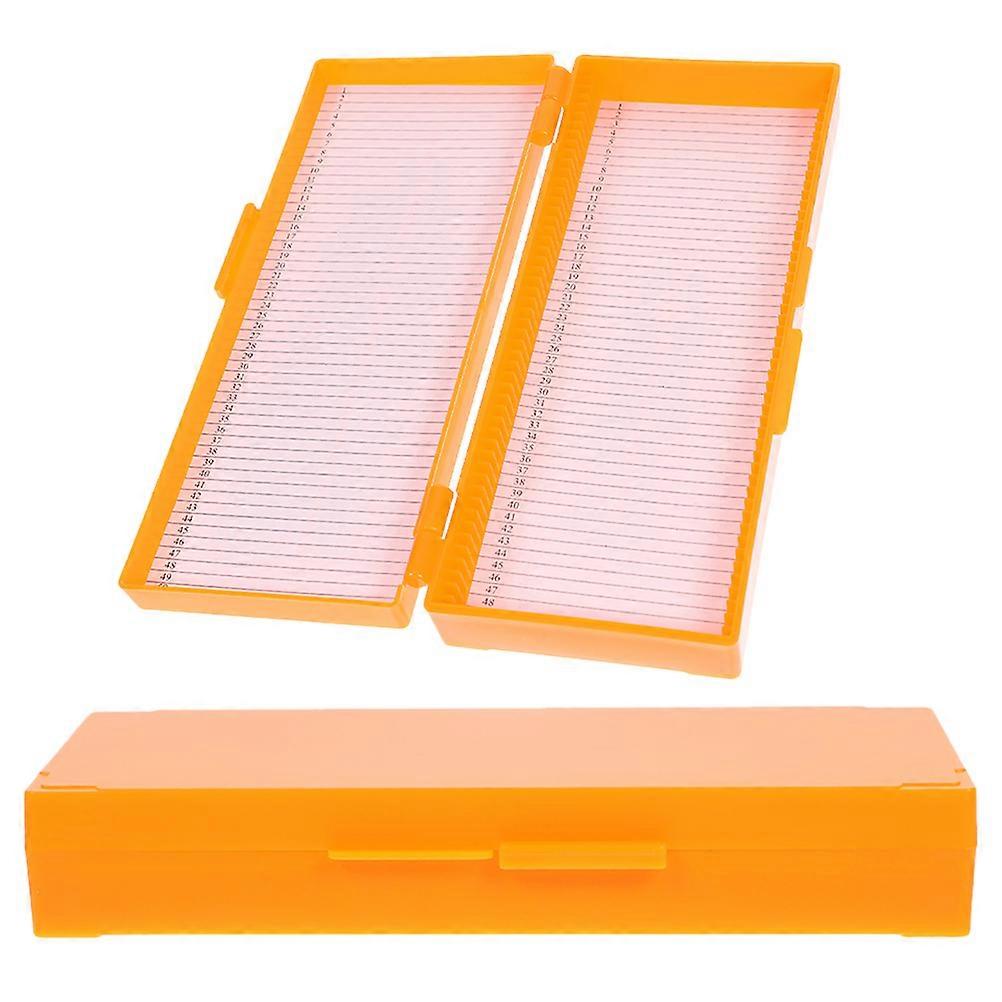 Reusable for Science 2Pcs Microscope Slide Organizers Secure Storage